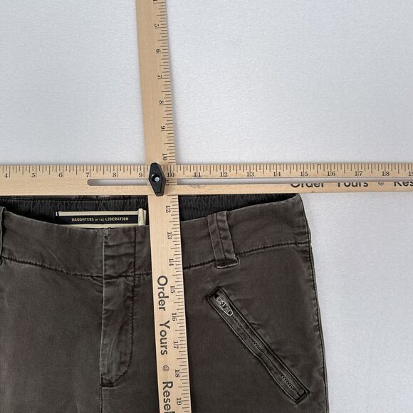 Daughters Of Liberation Riding‎ Pants Size 27 Brown Skinny Ankle Button Jodphur - Picture 8 of 9